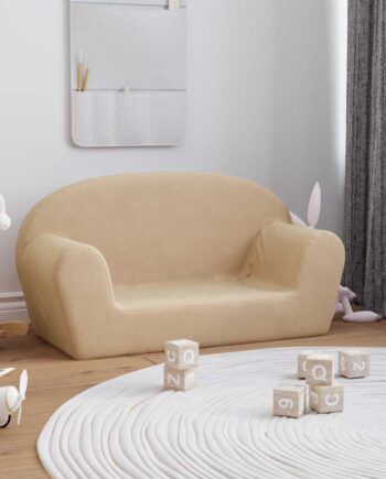 Personers Sofa Til Børn Blødt Plys Creme