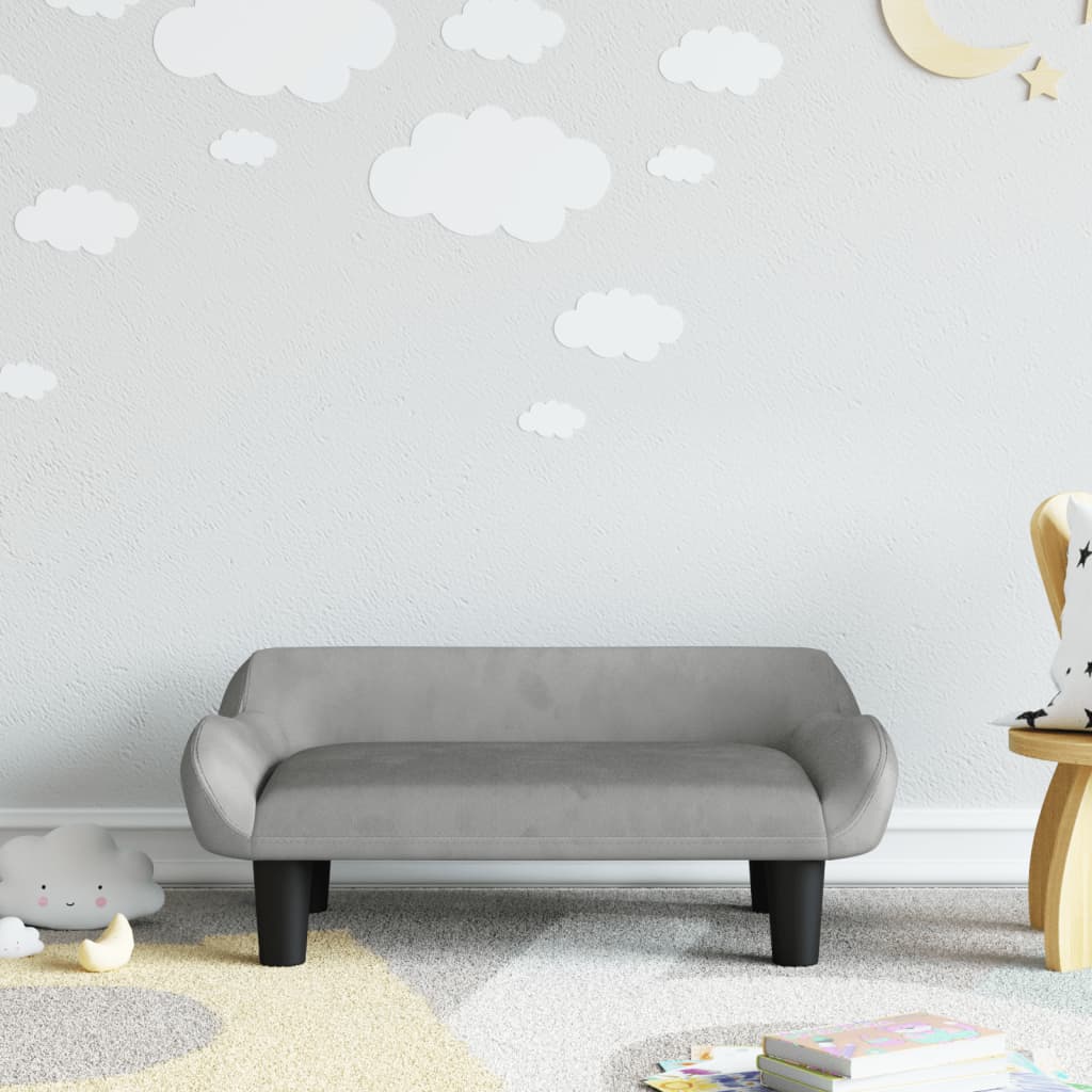 Sofa Til Børn 70x40x24 Velour Creme