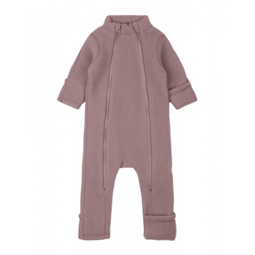 Baby Ulddragt Med Dobbelt Lynlås Twilight Mauve