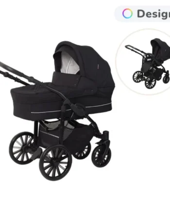 Basson Nordic Lux Barnevogn Inkl Klapvognssæde Dusty Black