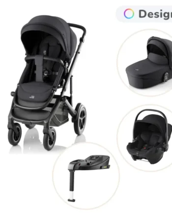 Britax Rmer Smile Lux Kombivogn Baby Safe Core Autostol Carbon Black