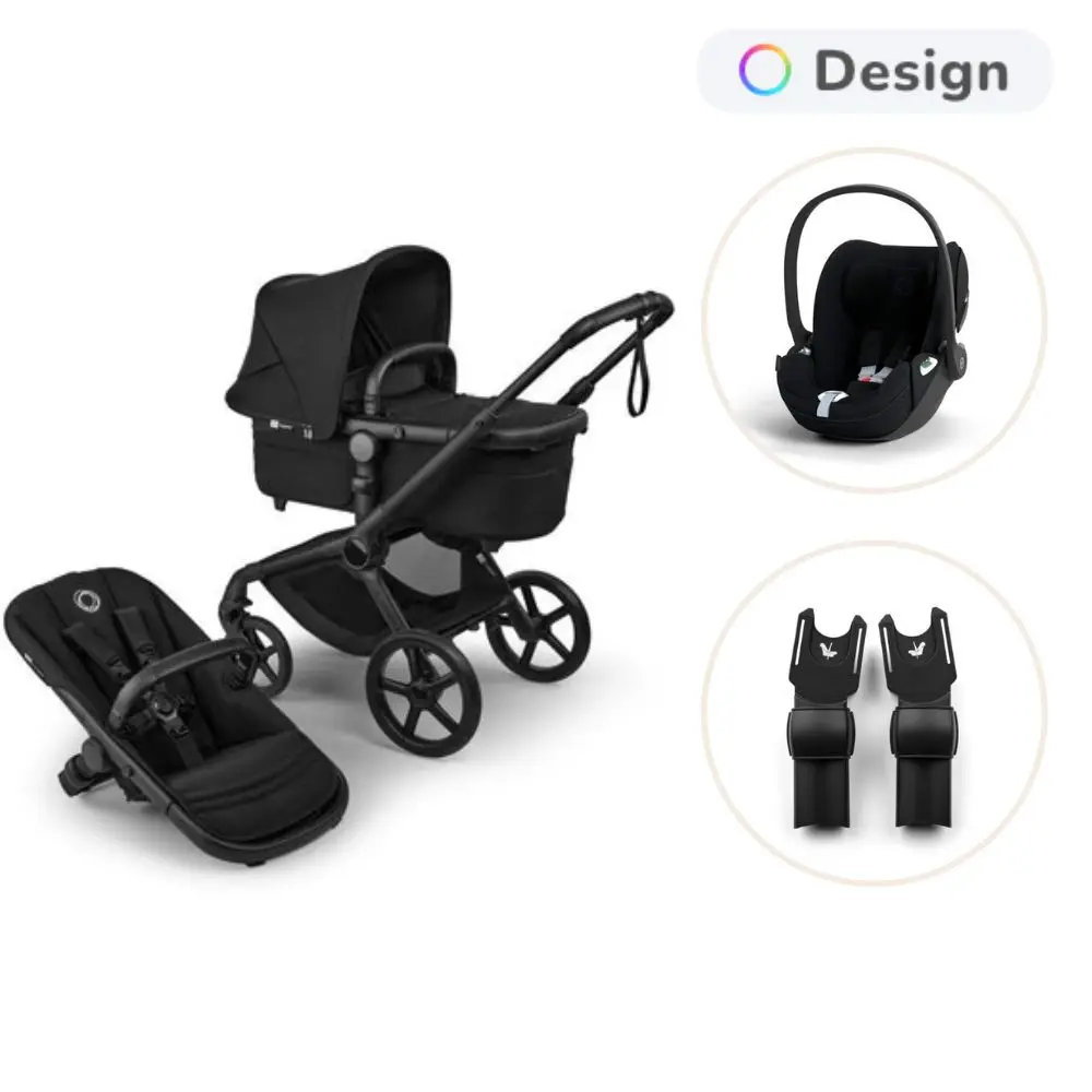 Bugaboo Fox Renew Kombivogn Inkl Cloud Autostol Adapter Heritage Black Black