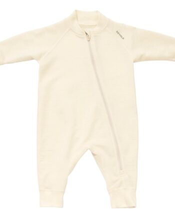 Devold Kids Nibba Merino Playsuit Baby Hvid Raw White