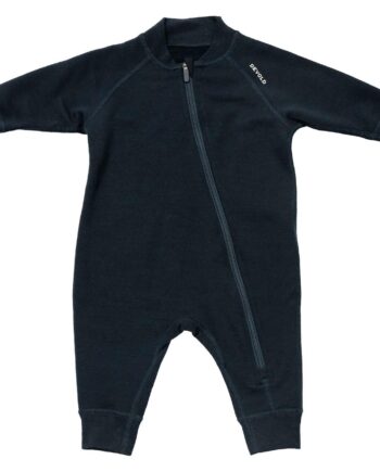 Devold Kids Nibba Merino Playsuit Baby Sort Ink