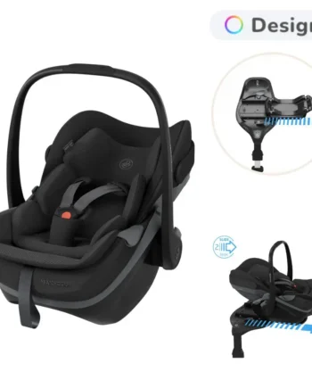 Maxi Cosi Pebble Slide Pro Autostol Inkl Familyfix Slide Pro Base Onyx Black