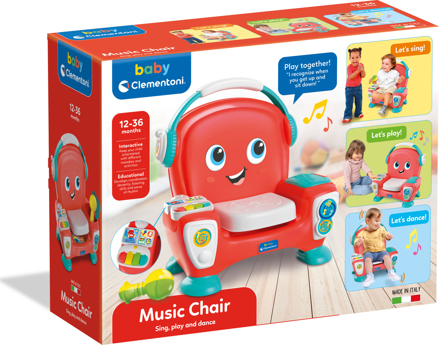 Musik Stol Aktivitetslegetøj Med Spil Musik Baby Clementoni