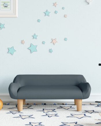 Sofa Til Børn 70x40x24 Stof Mørkegrå