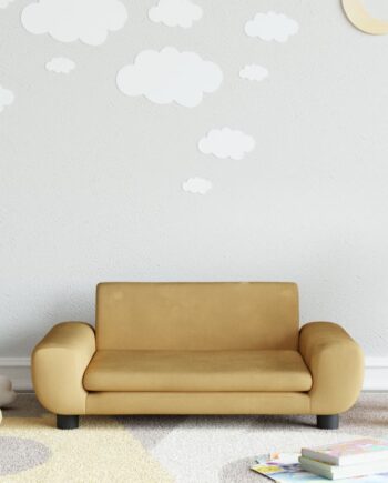Sofa Til Børn Velour Brun