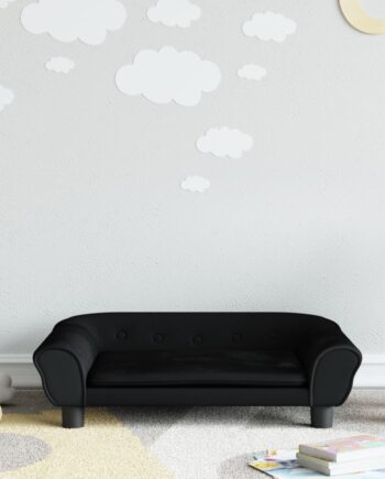 Sofa Til Børn Velour Sort