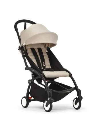 Yoyo Klapvogn Bonpoint Beige Sort Stel